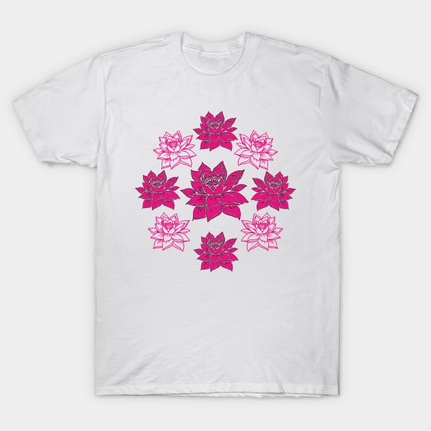 Pink Lotus T-Shirt by Nuletto